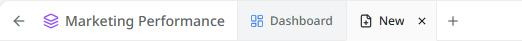 The plus tab of a session with reports: a Create a report panel with the subtitle Turn this session into a shareable narrative document, and beneath it a Reports list with a count and two rows, each with a title and a date.